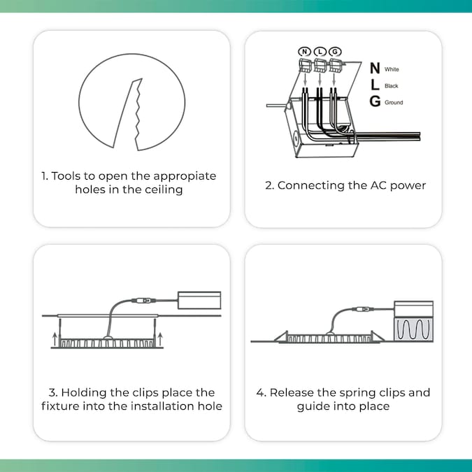 Infibrite Canless Slim Round Recessed 24-Pack 6-in LED Remodel or New Construction White Airtight Ic Baffle Canless Recessed Light Kit - Image 12