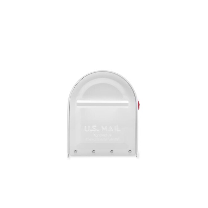 Architectural Mailboxes Post Mount White Metal Large Mailbox - Image 6