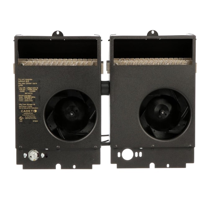 Cadet Com-Pak Twin Up to 4000-Watt 208/240-Volt Fan Heater (14.5-in L x 11.25-in H Grille)