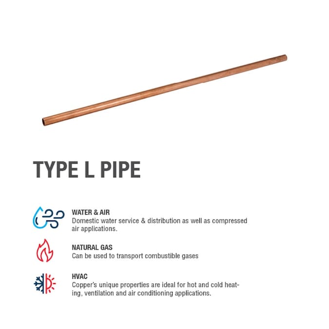 Streamline 1-1/2-in x 10-ft Copper Type L Pipe - Image 5