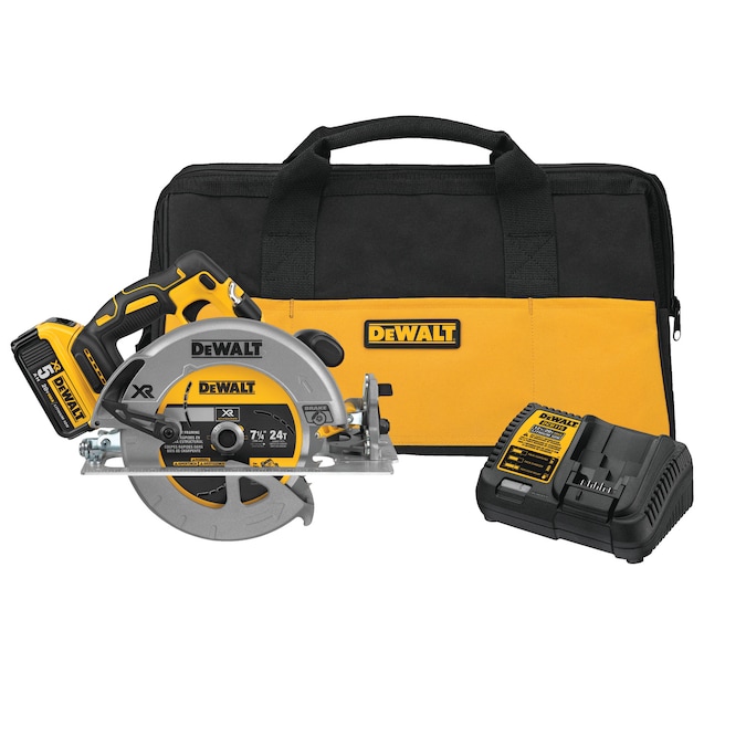 DEWALT XR 20-volt Max 7-1/4-in Brushless Cordless Circular Saw Kit (1-Battery & Charger Included)