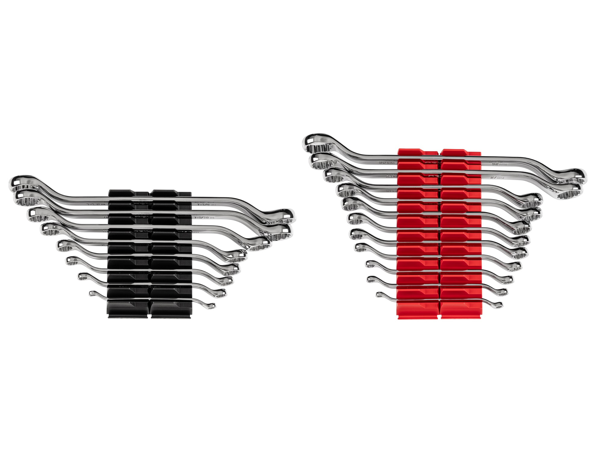 19 -Piece Set 12-point SAE and Metric Offset Box end Wrench Includes Hard Case