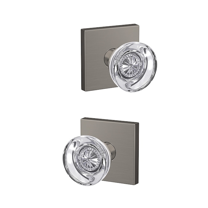 Schlage Custom Hobson- Collins Satin Nickel Interior Bed/Bath Hall/Closet Combined Door Knob