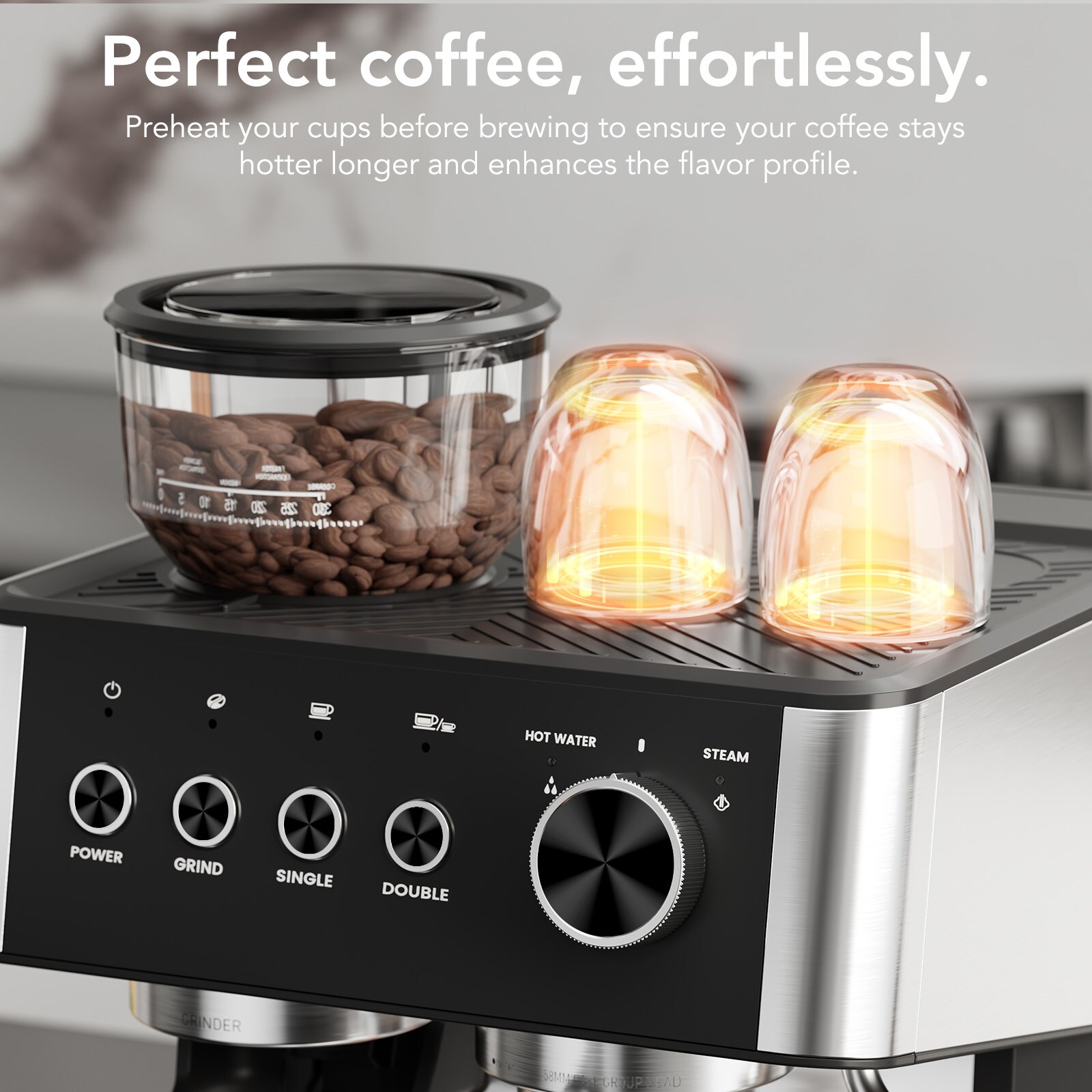 2 -Cup Programmable Residential Drip coffee maker ( Stainless Steel Black ) - Image 4