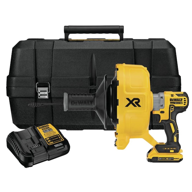 DEWALT 20-Volt 5/16-in dia x 25-ft L Black Oxide 2 Ah Cordless (Battery and Charger Included) Machine Augers