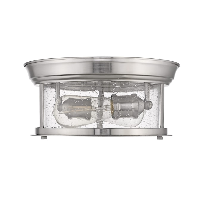 Z-Lite Sonna 1-Light Brushed Nickel Flush Mount Light - Image 7
