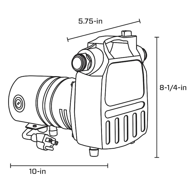 Utilitech 1/2-HP 25-GPM Cast Iron Electric Utility Pump - Image 7