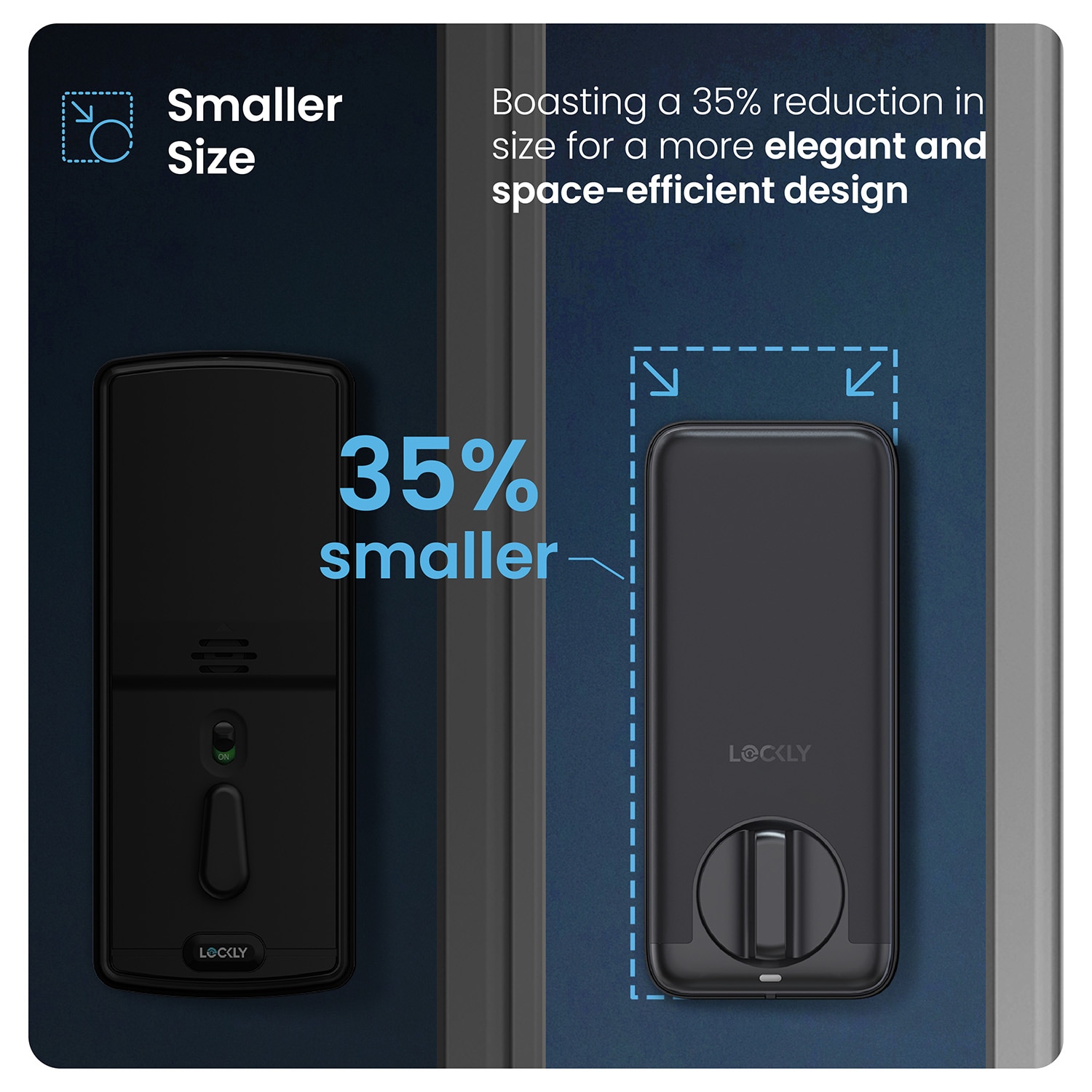 Visage Zeno Series Facial Recognition Smart Locks Matte Black Smart Lock Electronic Deadbolt with Wifi Bluetooth and Fingerprint Touchscreen Keypad - Image 13