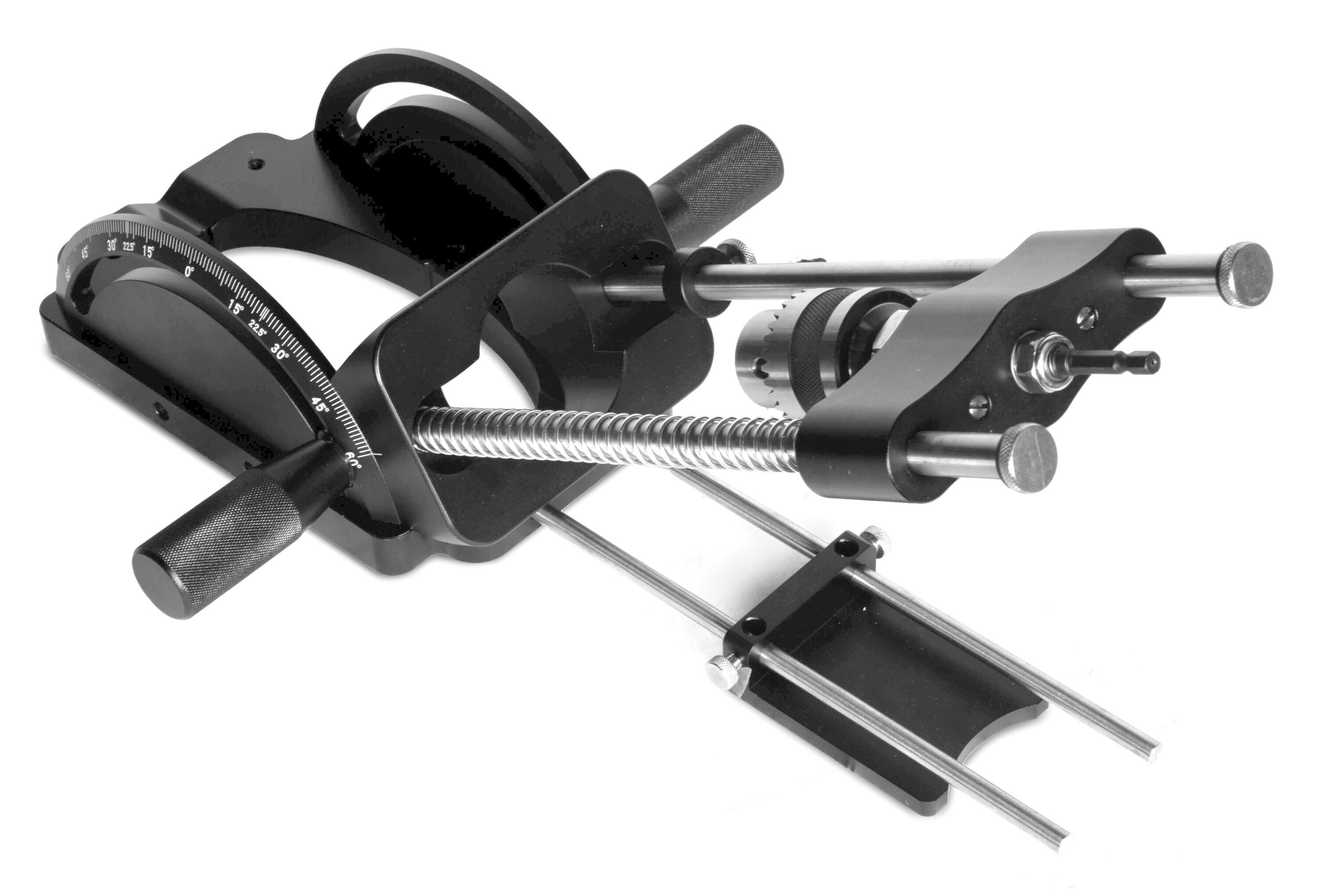 Portable Drill Guide, Heavy-Duty and Adjustable Precision Drill Press Adjustable Drill Press Attachment - Image 3