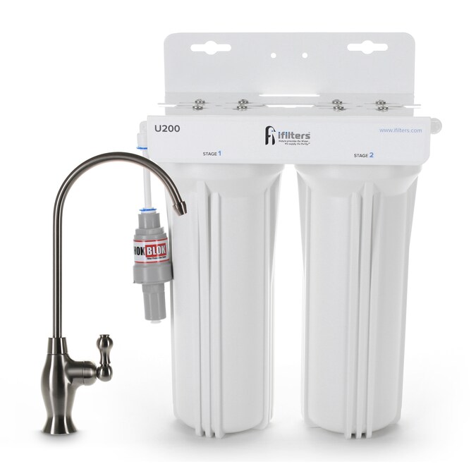 iFilters Premium Water Filtration Dual-stage Carbon Block Under Sink Water Filtration System