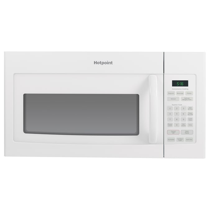 Hotpoint 1.6-cu ft 1000-Watt 29.875-in Over-the-Range Microwave (White)