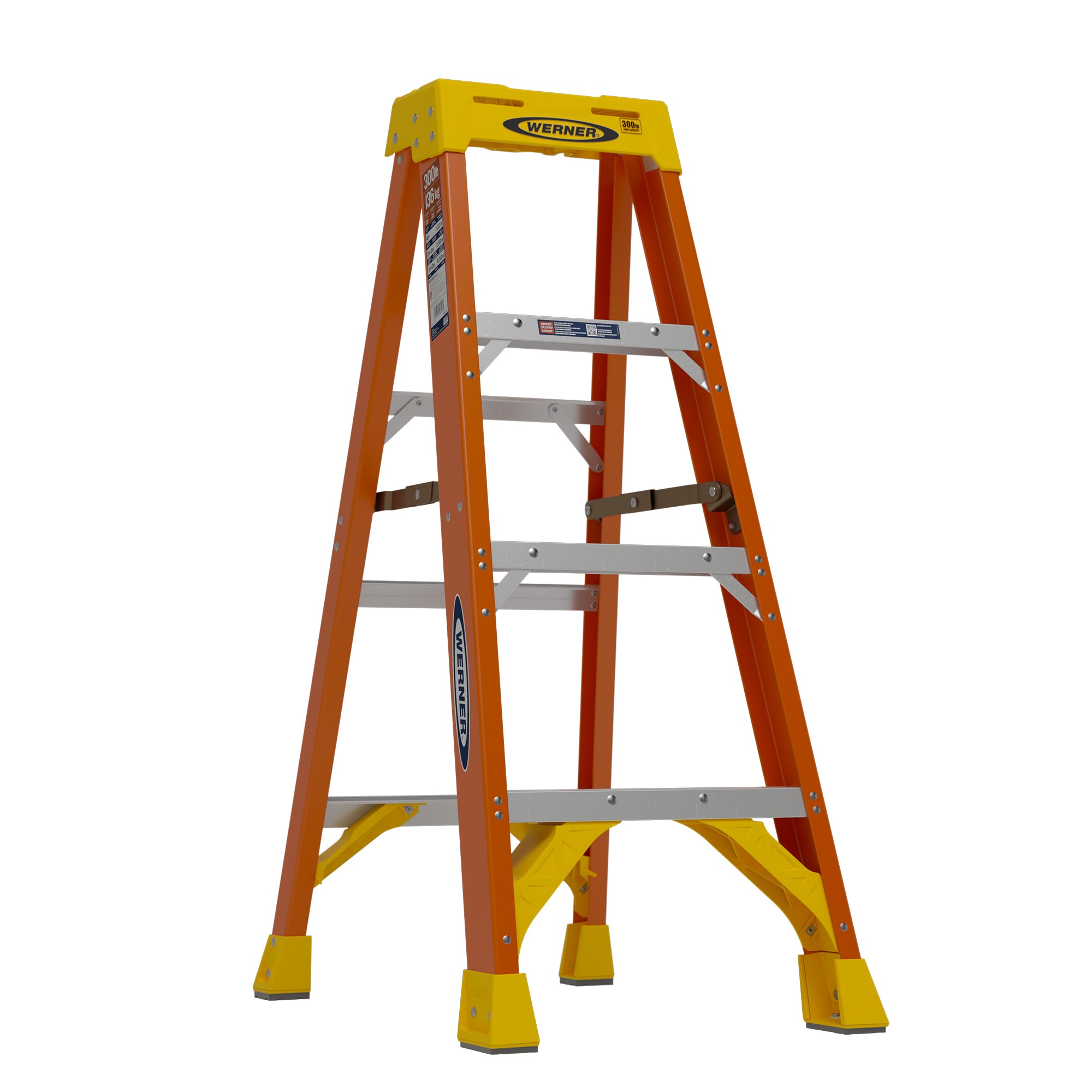 NXT1A 4-ft ( 8-ft Reach Height ) Fiberglass Type 1A - 300 lbs. Load Capacity Step ladder