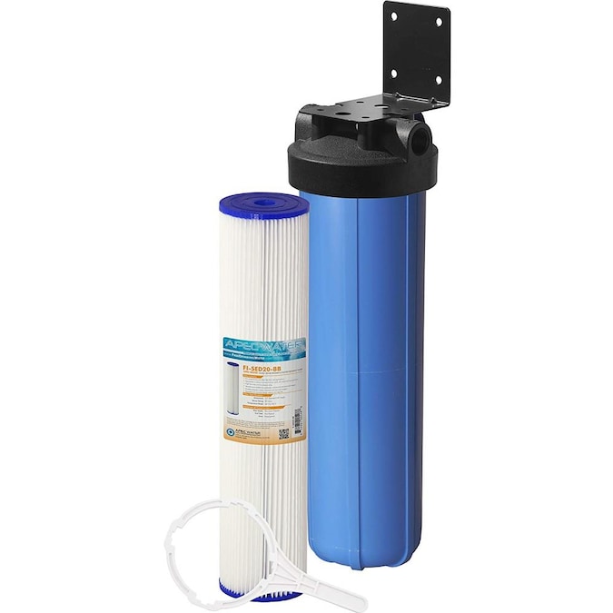 APEC Water Big Blue Single-stage 15-GPM Mechanical Filtration Hard Water Whole House Water Filtration System
