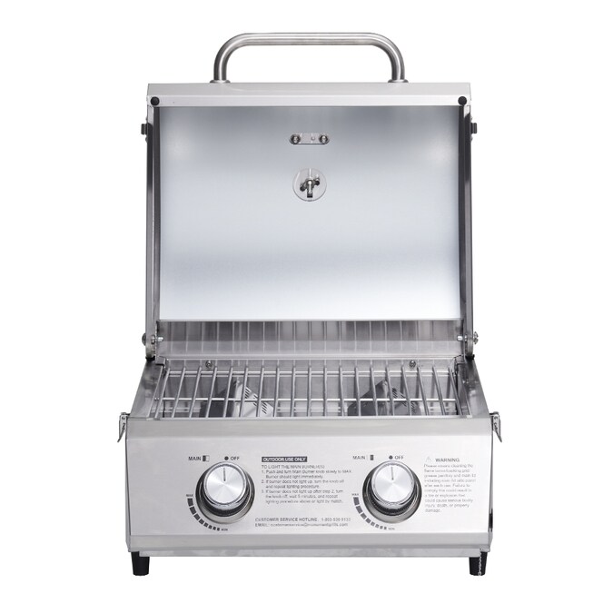 Monument Stainless Steel 2-Burner Liquid Propane Gas Grill - Image 12