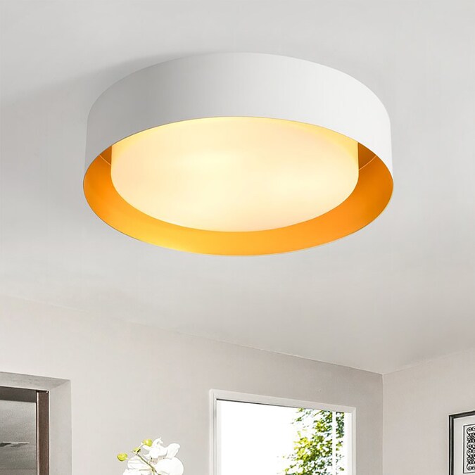 EDISLIVE Victor 3-Light White LED Flush Mount Light