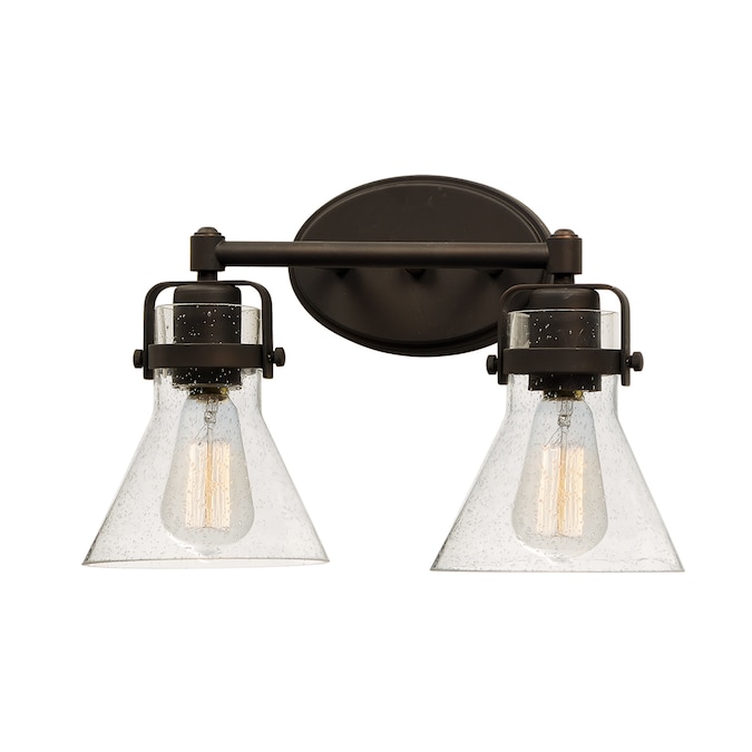 Maxim Lighting Seafarer 15-in 2-Light Oil-Rubbed Bronze Coastal Vanity Light