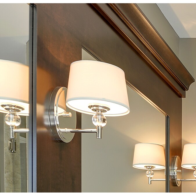 Maxim Lighting Rondo 6.5-in W 1-Light Polished Nickel Transitional Wall Sconce