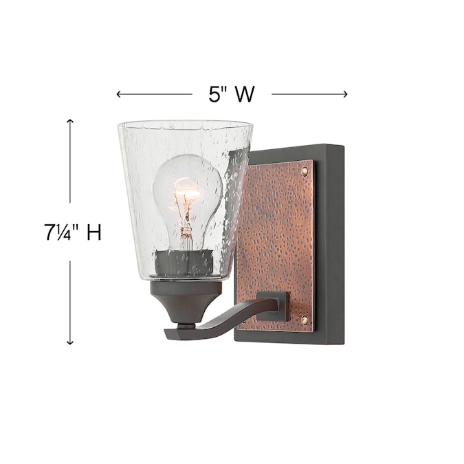 Hinkley Jackson 5-in 1-Light Matte Black LED Rustic Vanity Light - Image 3