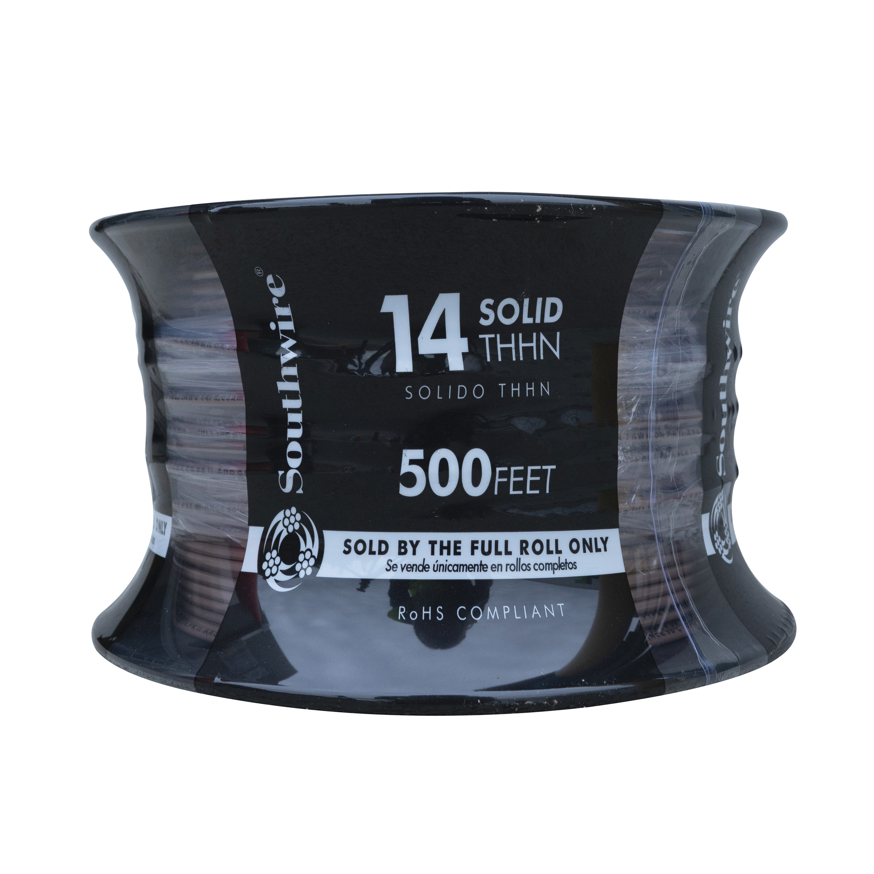 500-Feet 14 -AWG Brown Solid Copper THHN wire ( By-the-roll )