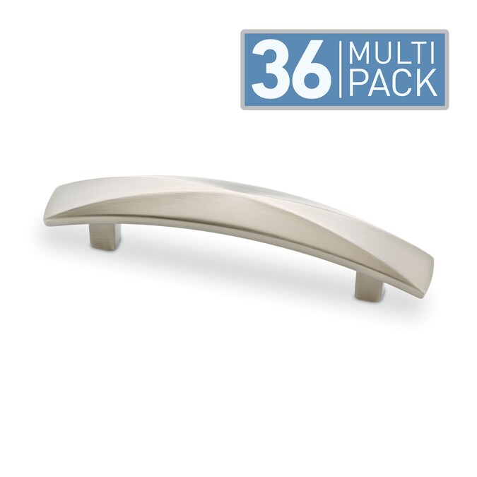 Brainerd Devereux 3-in (76Mm) Center to Center Satin Nickel Arch Bar Drawer Pulls (36-Pack)