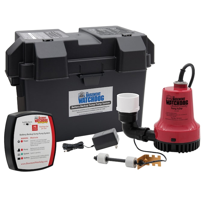 Basement Watchdog 1/3-HP 115-Volt 33.3-GPM Thermoplastic Battery-powered Sump Pump