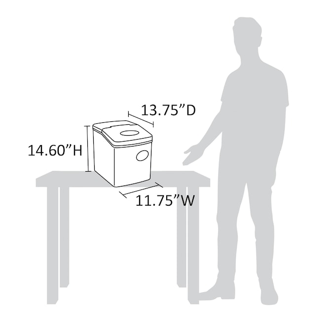 NewAir 28-lb Ice Per day Countertop or Portable Bullet Ice Maker (Silver) - Image 20