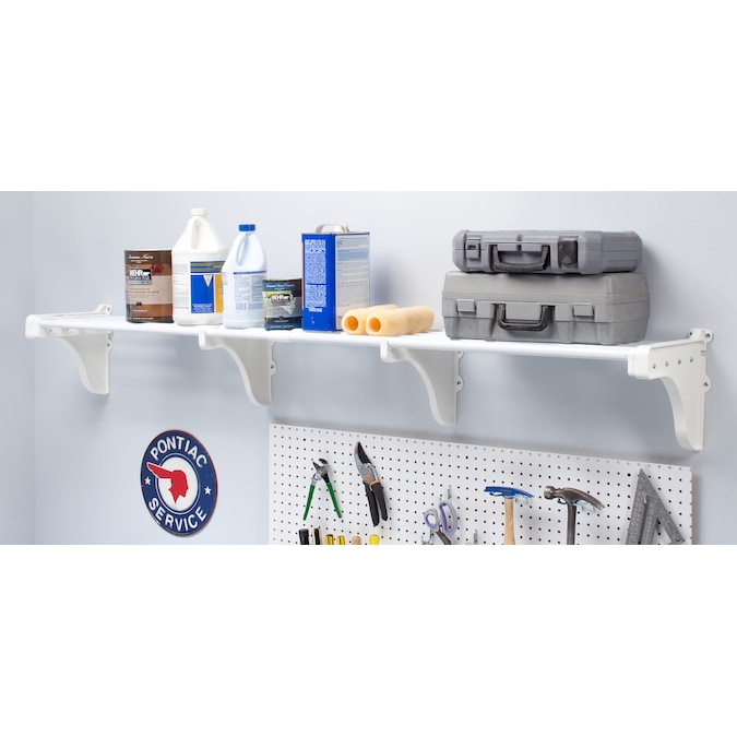 EZ Shelf 75-in W x Steel White Garage Storage System