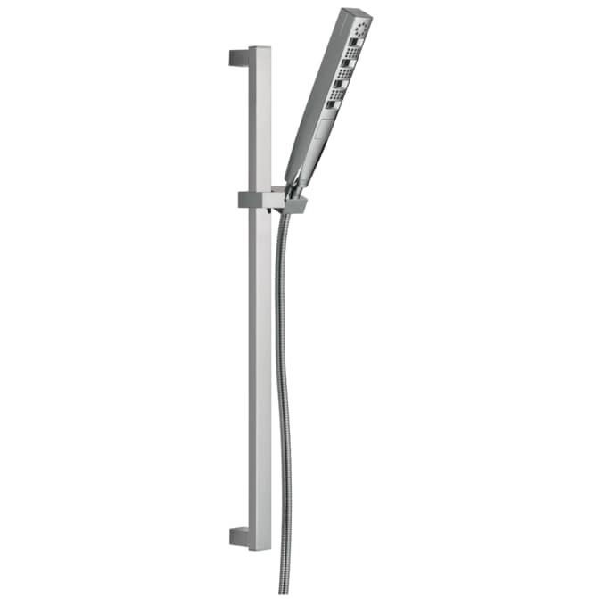 Delta Tetra Lumicoat Chrome 10.16-in Rectangle Handheld Shower Head 1.75-GPM (6.6-LPM)