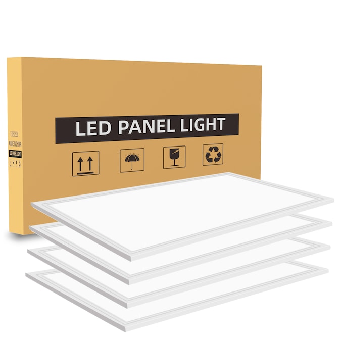 WYZM 4-Pack 4-ft x 2-ft Adjustable Daylight LED Panel Light - Image 5