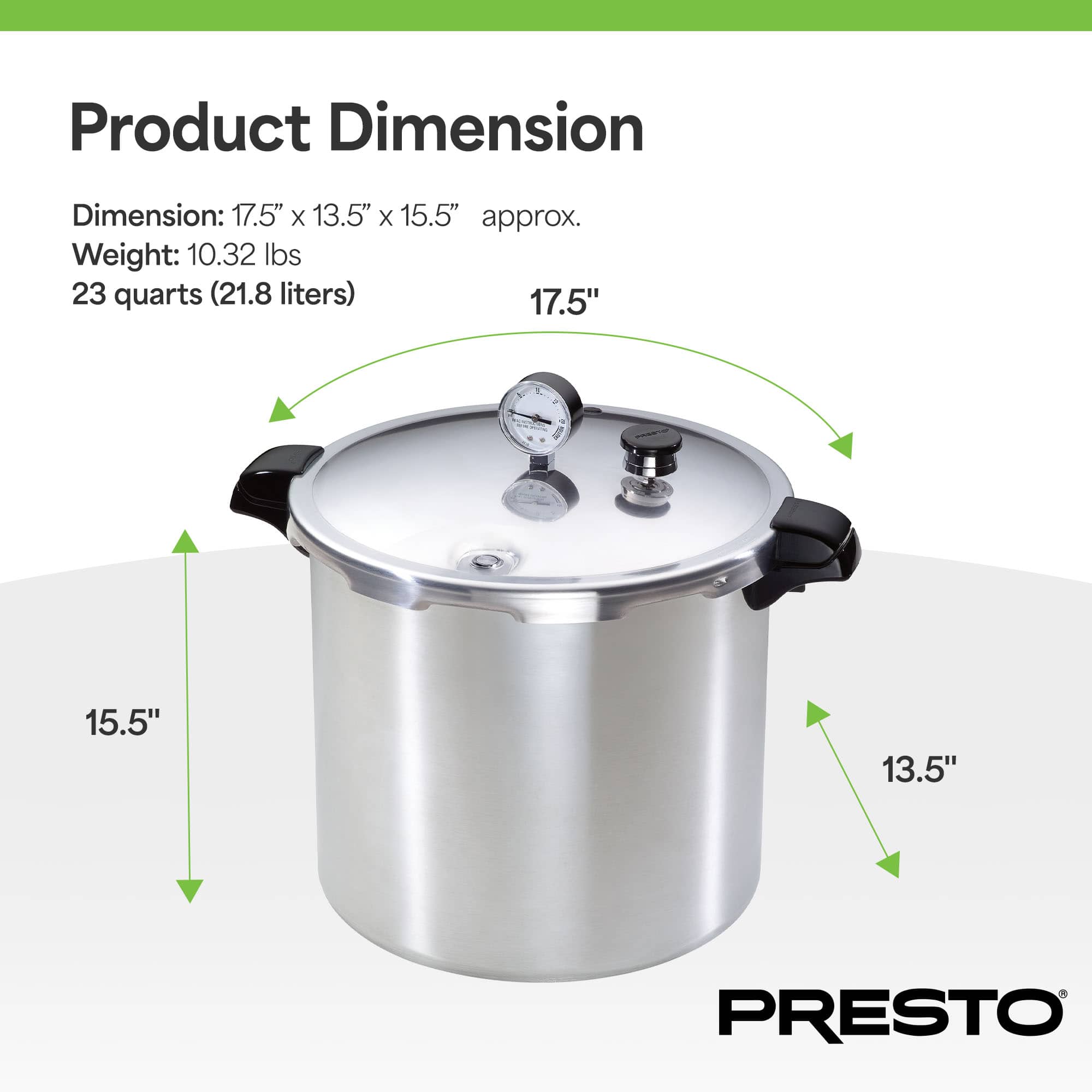24 Quart Pressure and Boil Canner Induction Capable Aluminum Silver - Image 5