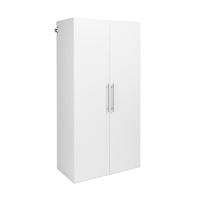 Prepac HangUps 36-in W x 72-in H x 20-in D Wall-mounted Composite Wood Garage Cabinet in White