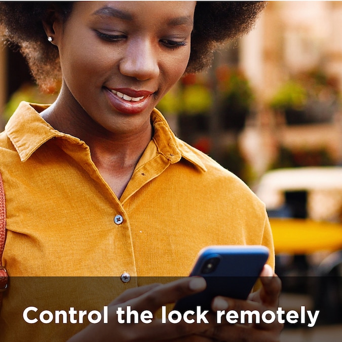 Kwikset Convert Polished Brass Smart Lock Electronic Deadbolt with No Keypad - Image 4