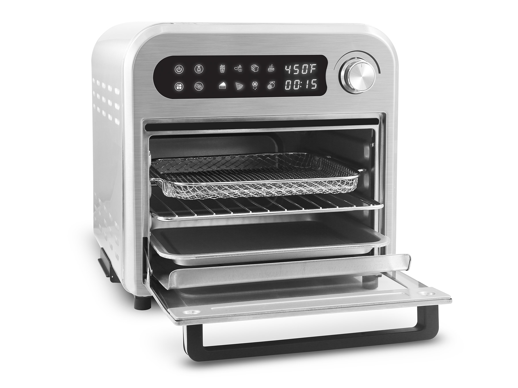 5.3-Quarts Silver Touch control Air Fryer - Image 2