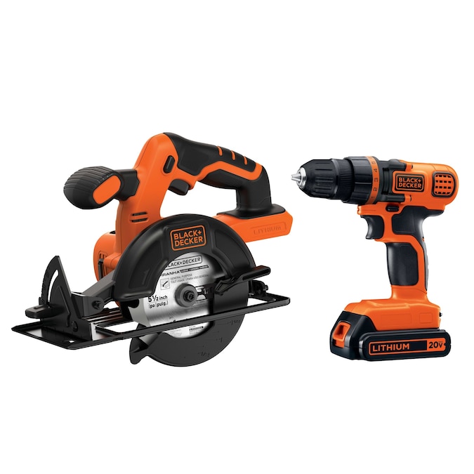 BLACK+DECKER 20-volt Max 2-Tool Power Tool Combo Kit (1-Battery Included and Charger Included)