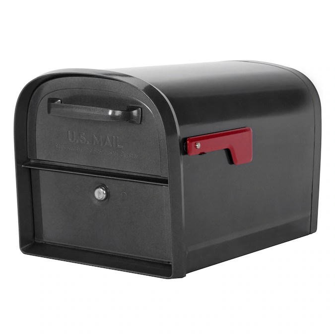 Architectural Mailboxes Wall Mount Gray Metal Large Lockable Mailbox