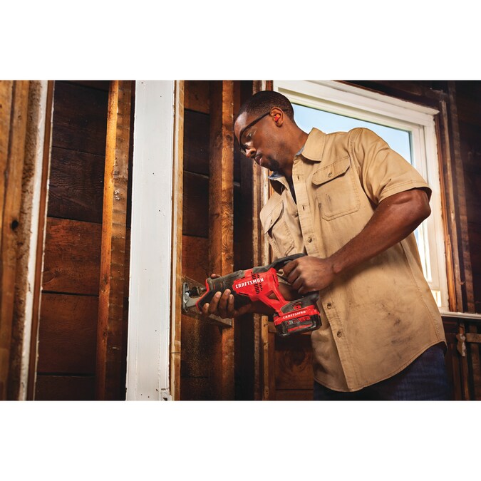 CRAFTSMAN V20 20-volt Max Variable Cordless Reciprocating Saw (Charger Included and Battery Included) - Image 19