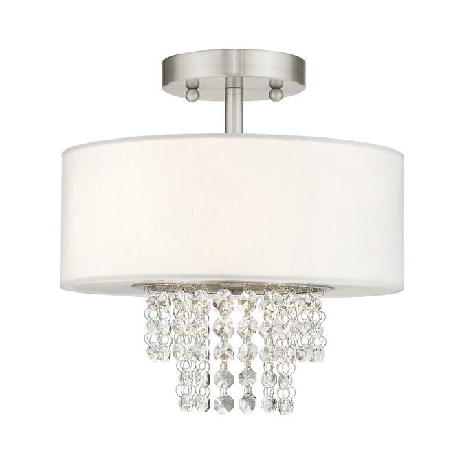 Livex Lighting Carlisle 2-Light Brushed Nickel Semi mount light