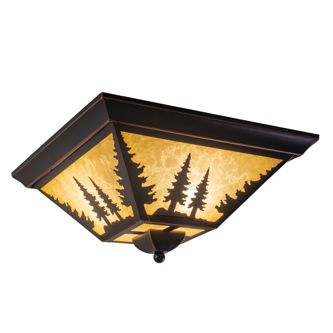 Cascadia Yosemite 3-Light Oil-Rubbed Bronze Flush Mount Light