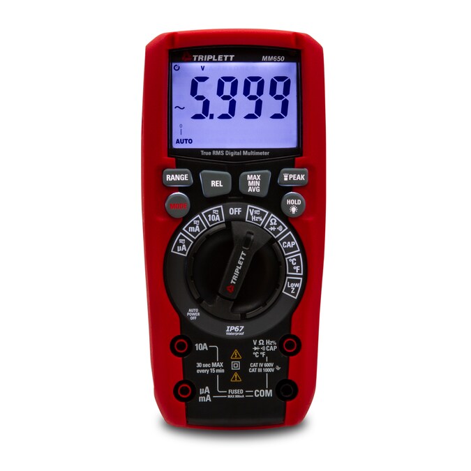 TRIPLETT Lcd Display Multimeter 1000V