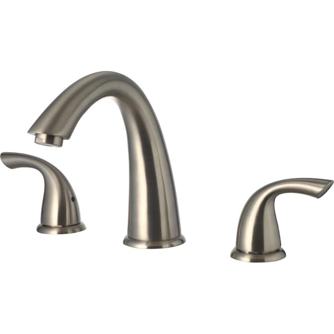 CMI Grand Brushed Nickel 2-handle Deck-mount Roman High-arc Bathtub Faucet (Valve Included)
