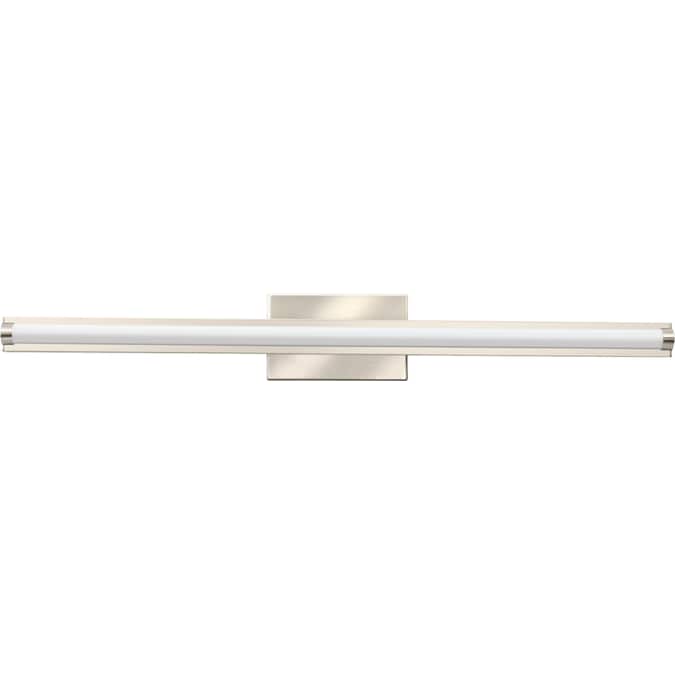 Lithonia Lighting Contemporary square vanity 45.0625-in 1-Light Brushed Nickel LED Modern/Contemporary Vanity Light