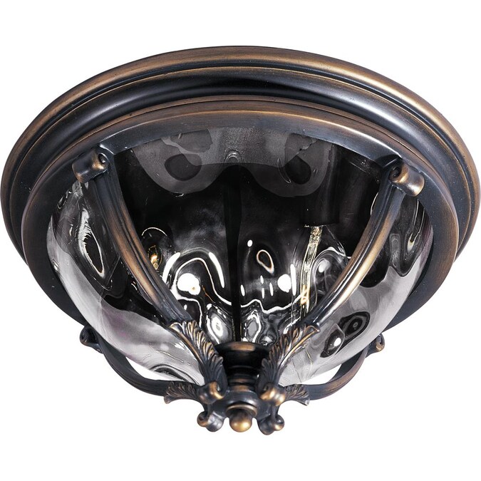 Maxim Lighting Camden VX 1-Light 16-in Antique Bronze Indoor/Outdoor Flush Mount Light