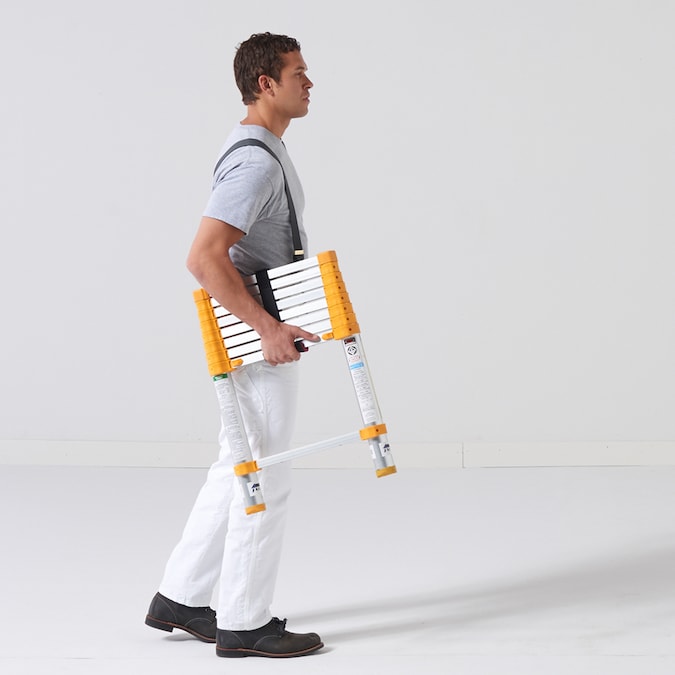 Xtend+Climb ANSI Certified 8.5-ft Aluminum Type 1- 250-lb Load Capacity Telescoping Extension Ladder - Image 10