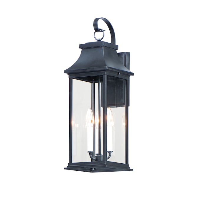 Maxim Lighting Vicksburg 3-Light 24-in H Matte Black Outdoor Wall Light