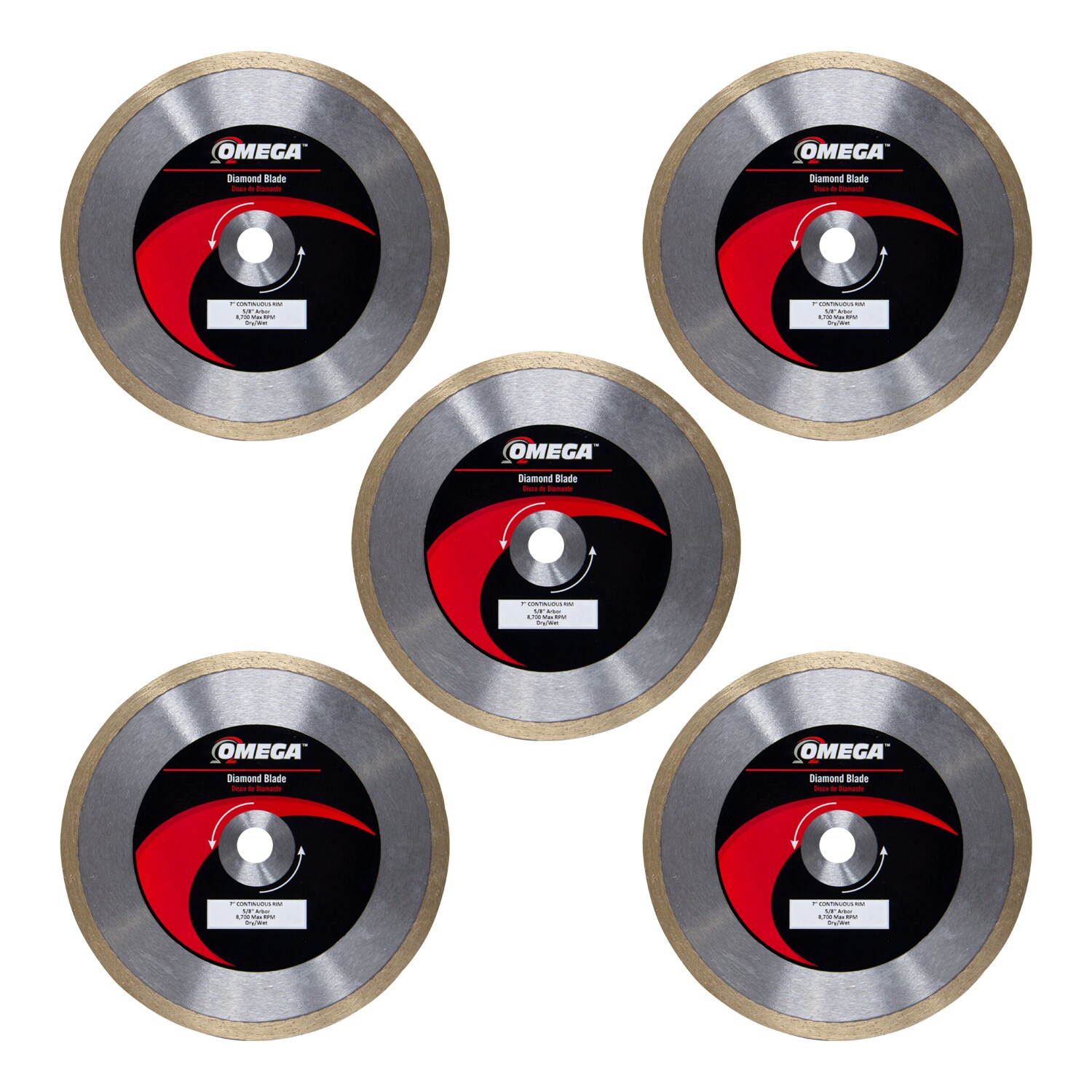 7" Diamond Blade 7-in Wet/Dry Continuous Rim Diamond Saw Blade