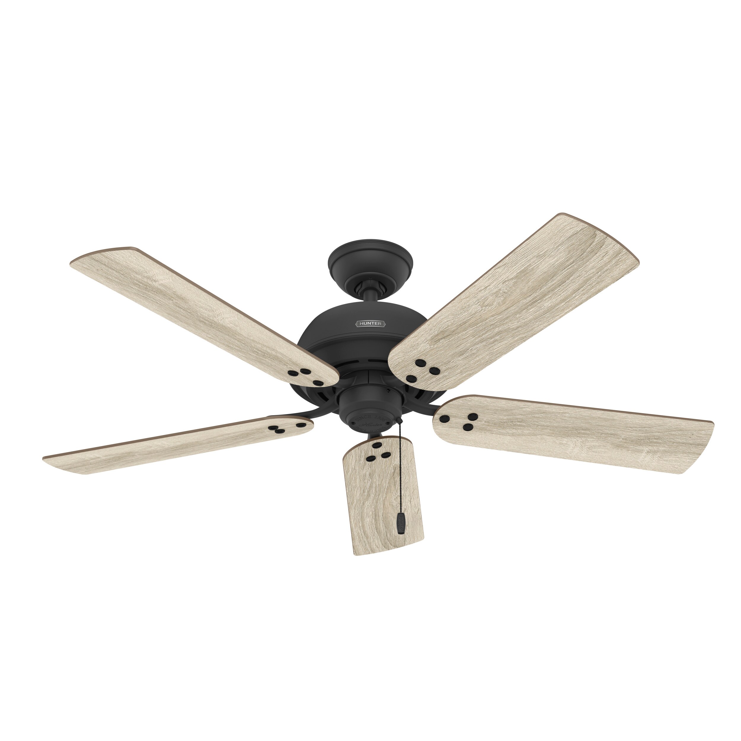 Shady Grove 52-in Matte Black with Golden Maple Blades Ceiling Fan With Light ( 5 -Blade ) - Image 17