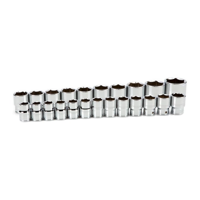 TEKTON 3/4-in Drive Metric Shallow Socket Set (23-Pieces)