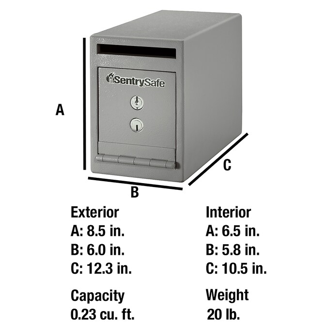 SentrySafe 0.36-cu ft Depository Floor Safe with Keyed Lock - Image 6