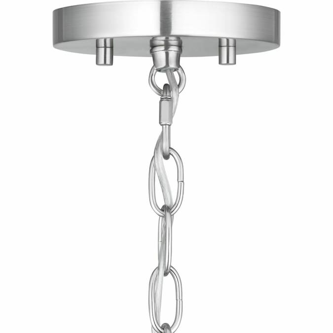Progress Lighting Morehouse 5-Light Brushed Nickel Transitional Dry rated Chandelier - Image 7