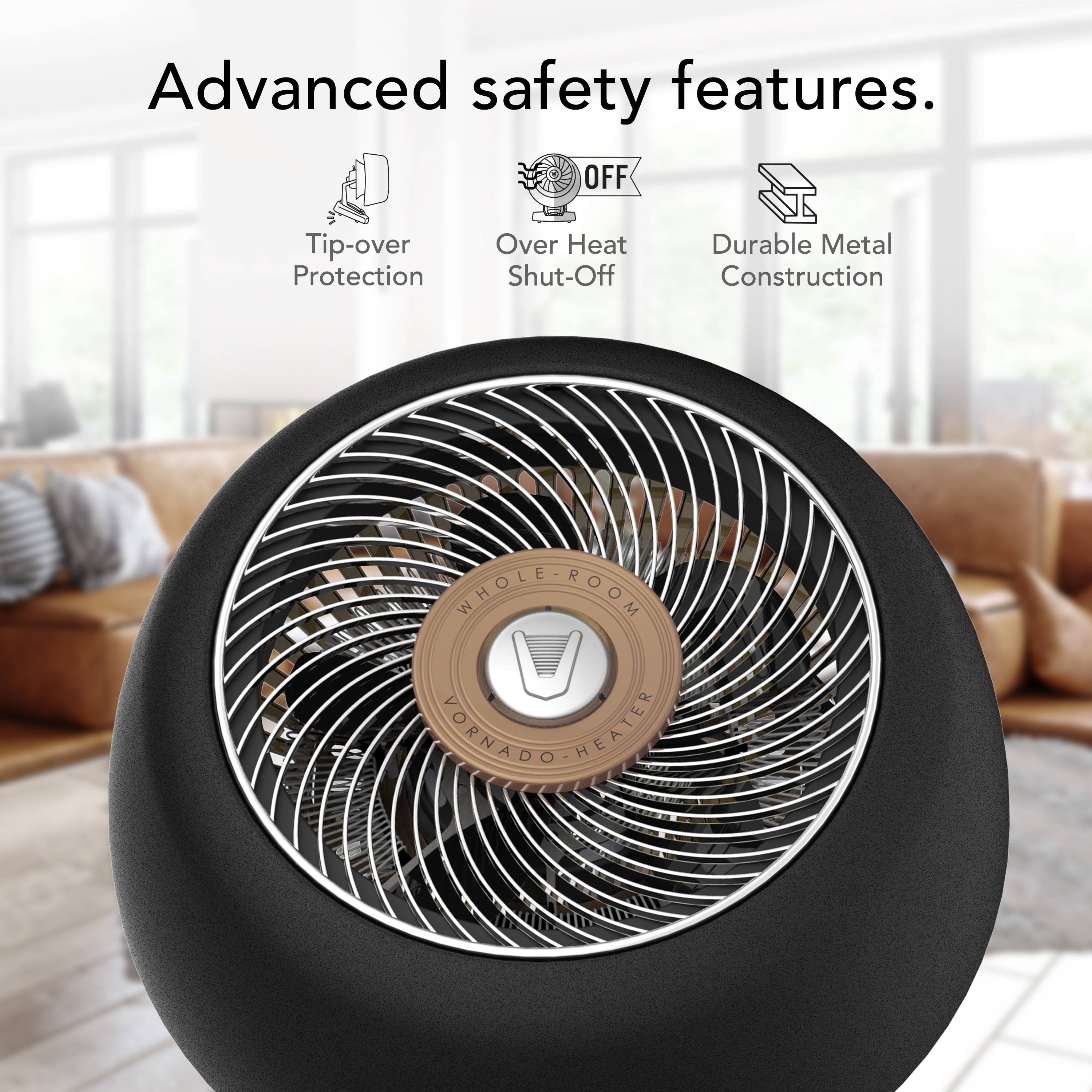 Up to 1500-Watt Fan Utility Indoor Electric Space Heater with Thermostat - Image 3